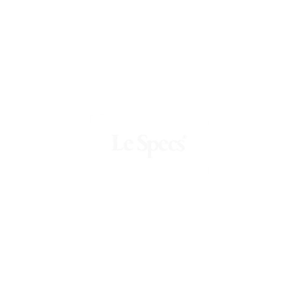 Le Specs logo weiß